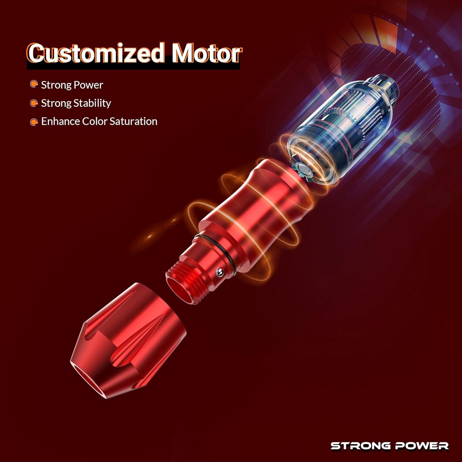 Kit de Tatuaje Wormhole WTK079 con 20 Agujas y 10 Tintas