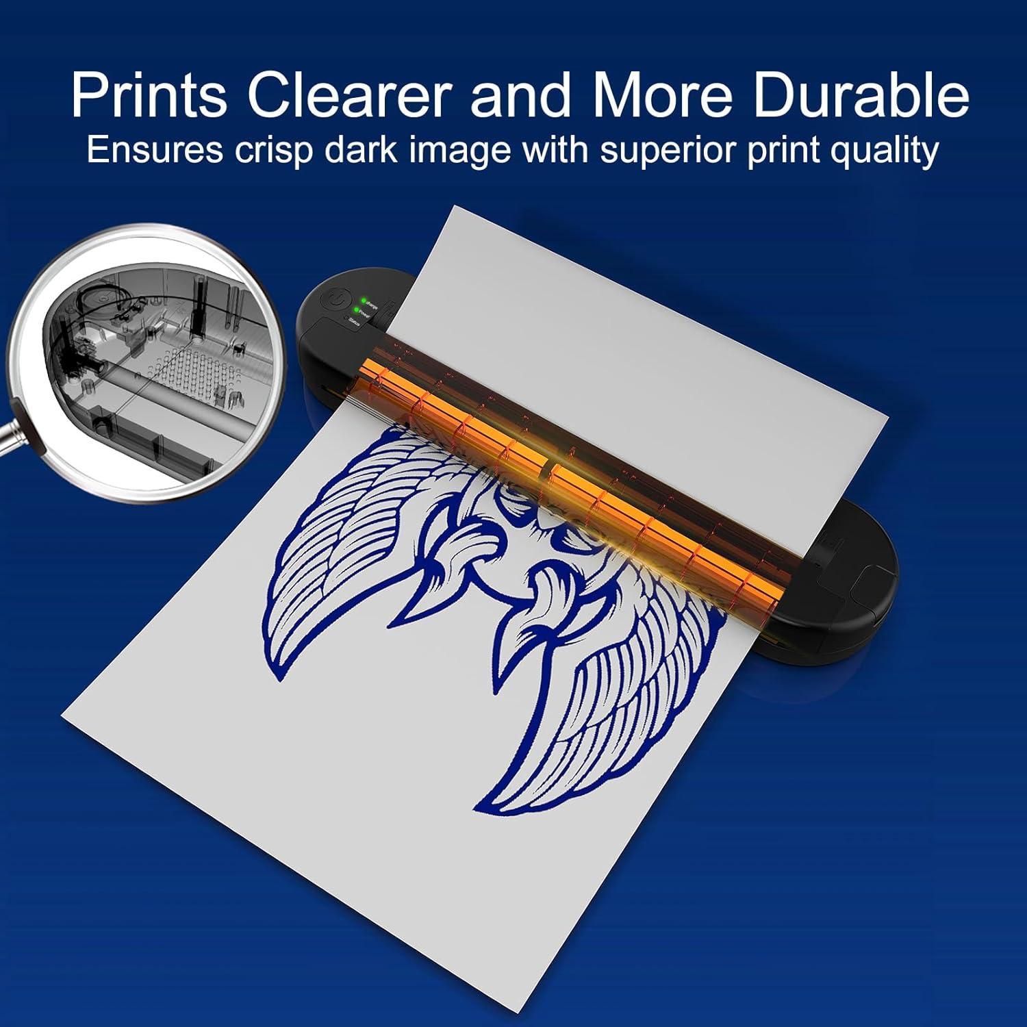 Impresora Tatuajes YILONG ATS886L Bluetooth con 15 Papeles