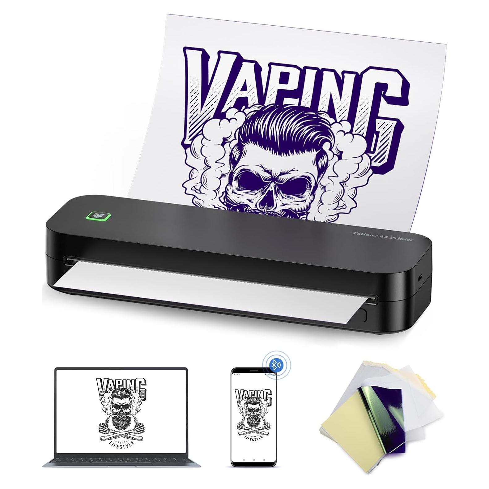 Impresora de Tatuajes BIOMASER Inalámbrica Bluetooth 1,23 kg