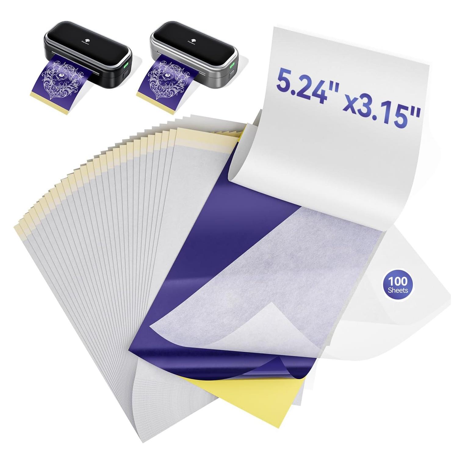 Papel de Plantilla de Tatuaje Phomemo TP31 100 Hojas 8x13.3cm