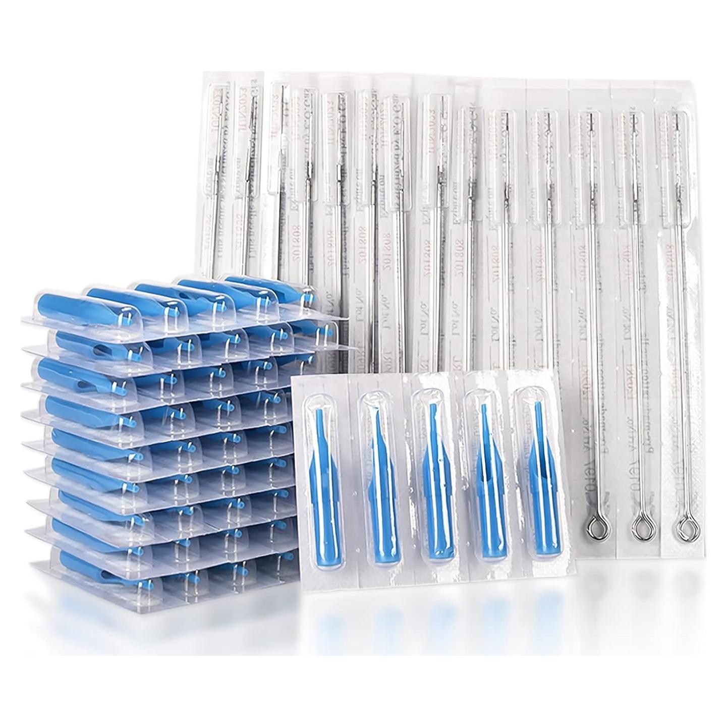 Juego de Agujas y Puntas de Tatuaje JimKing 100pcs Estériles