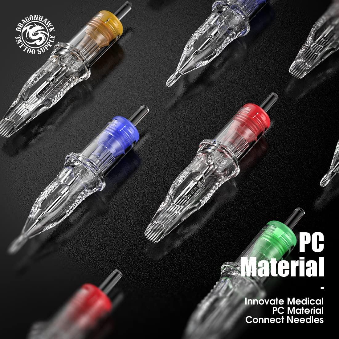 Cartuchos Agujas Dragonhawk Extreme 50Pcs Mixtos 1003RL 1005RL