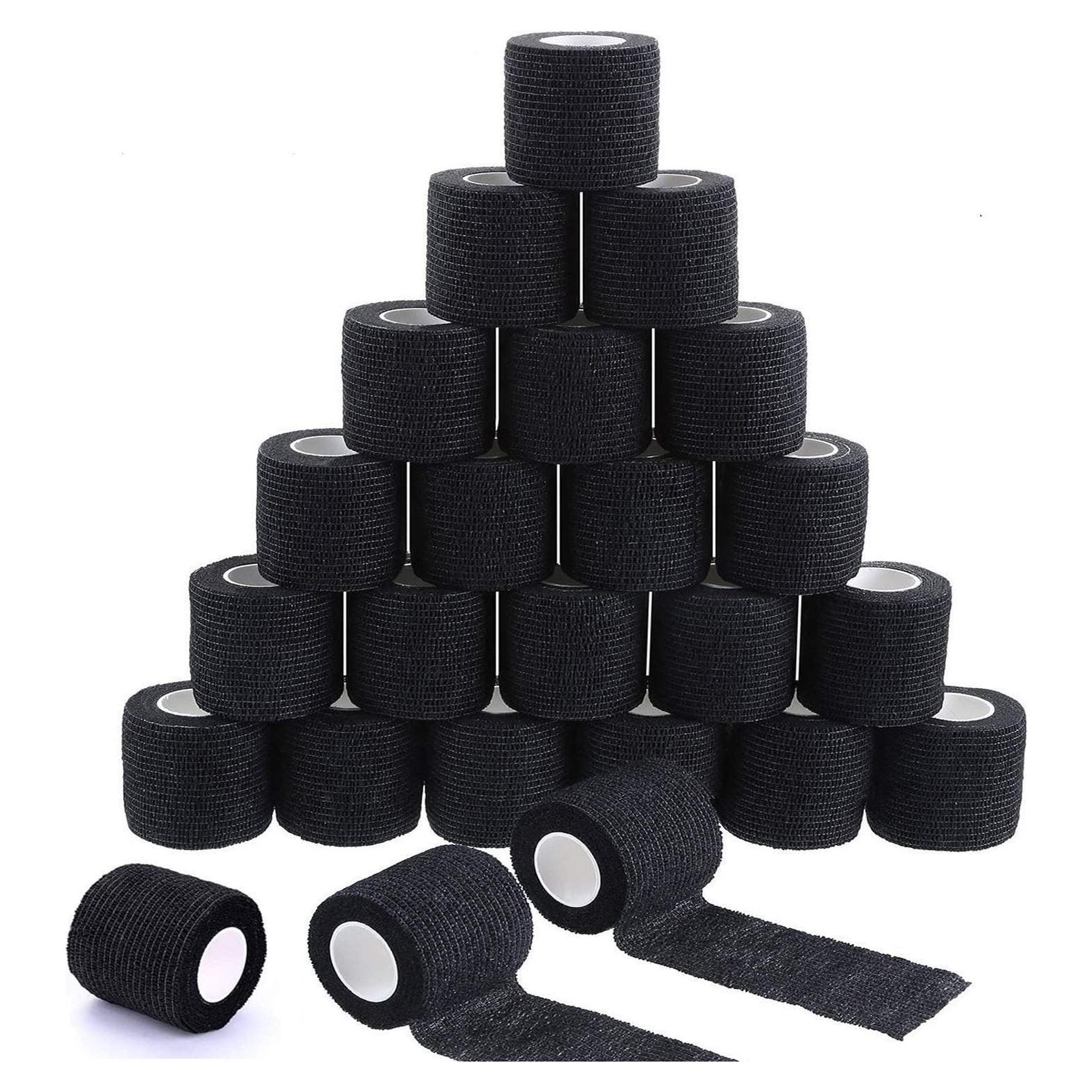 Venda Autoadhesiva para Tatuajes Jconly 24PCS 5m Negra