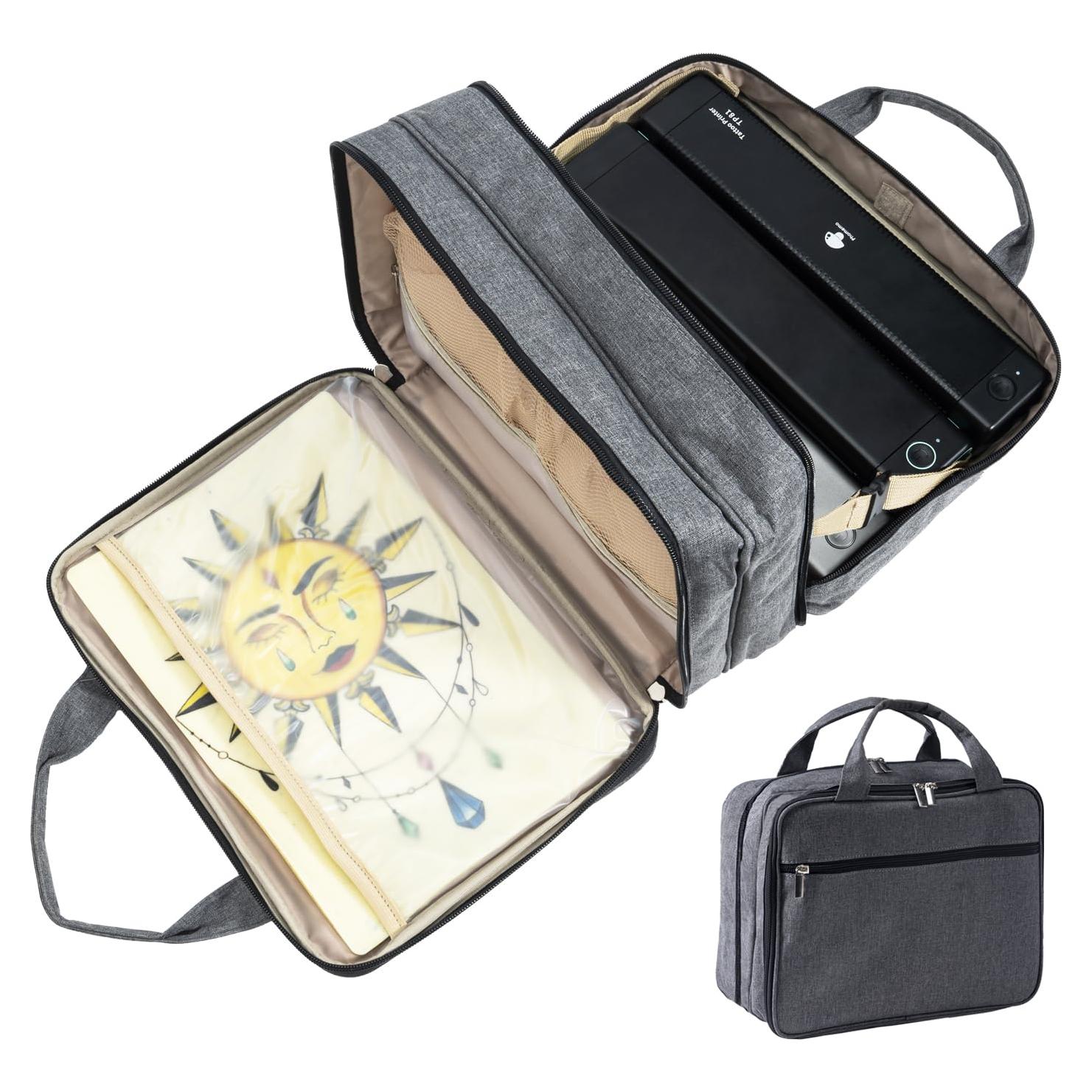 Bolsa de Tatuaje Phomemo Estuche de Viaje Gris 31.75x13.97cm