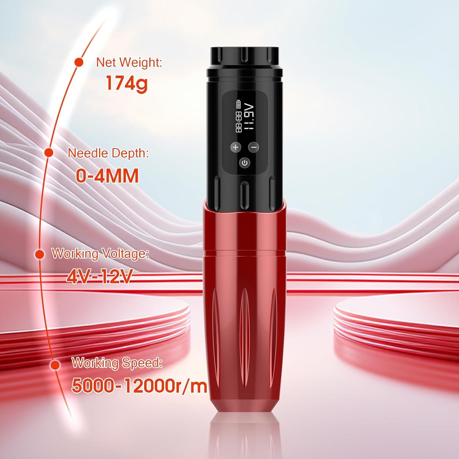 Kit de microblading Ybeauty con 50 agujas y 5 tintas