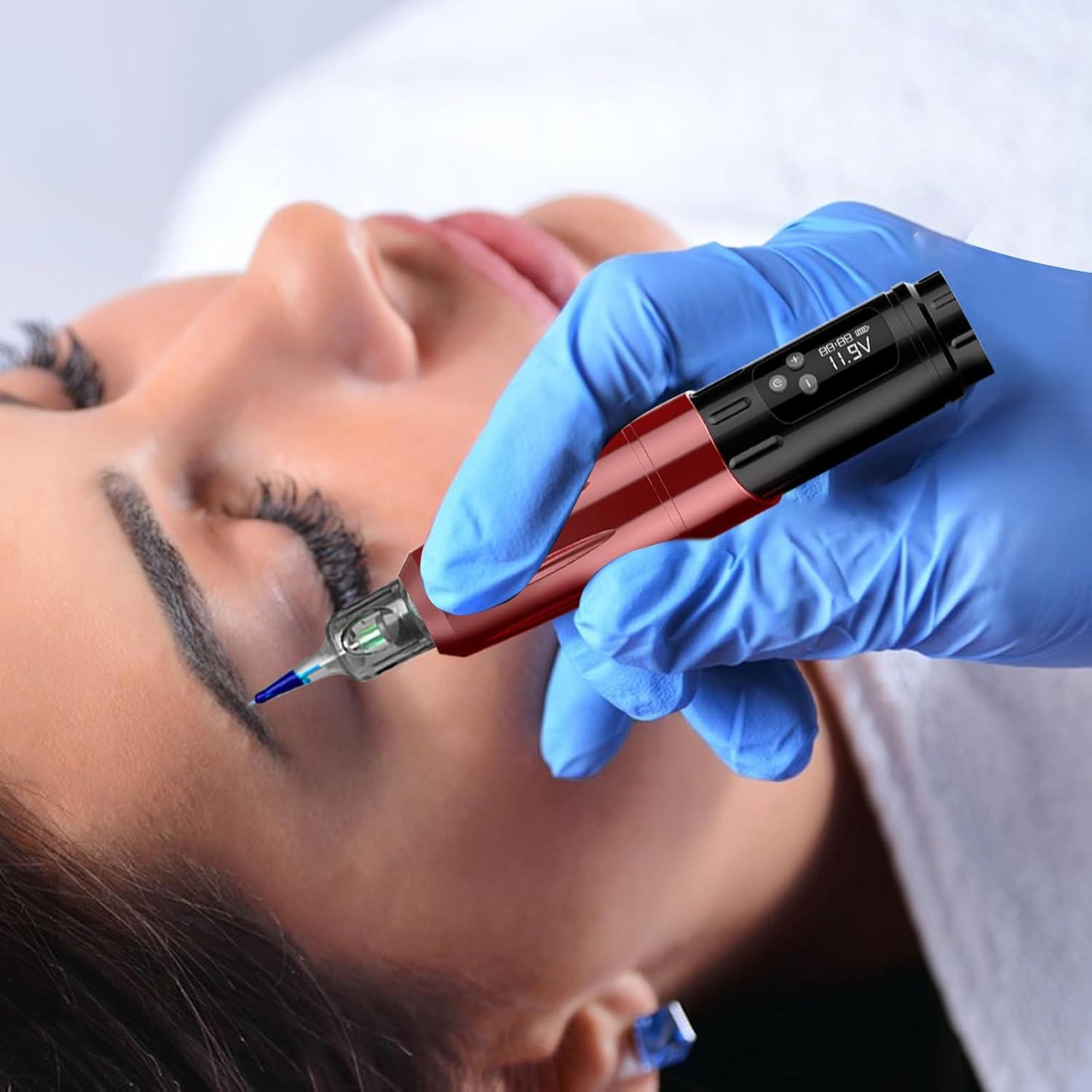 Kit de microblading Ybeauty con 50 agujas y 5 tintas