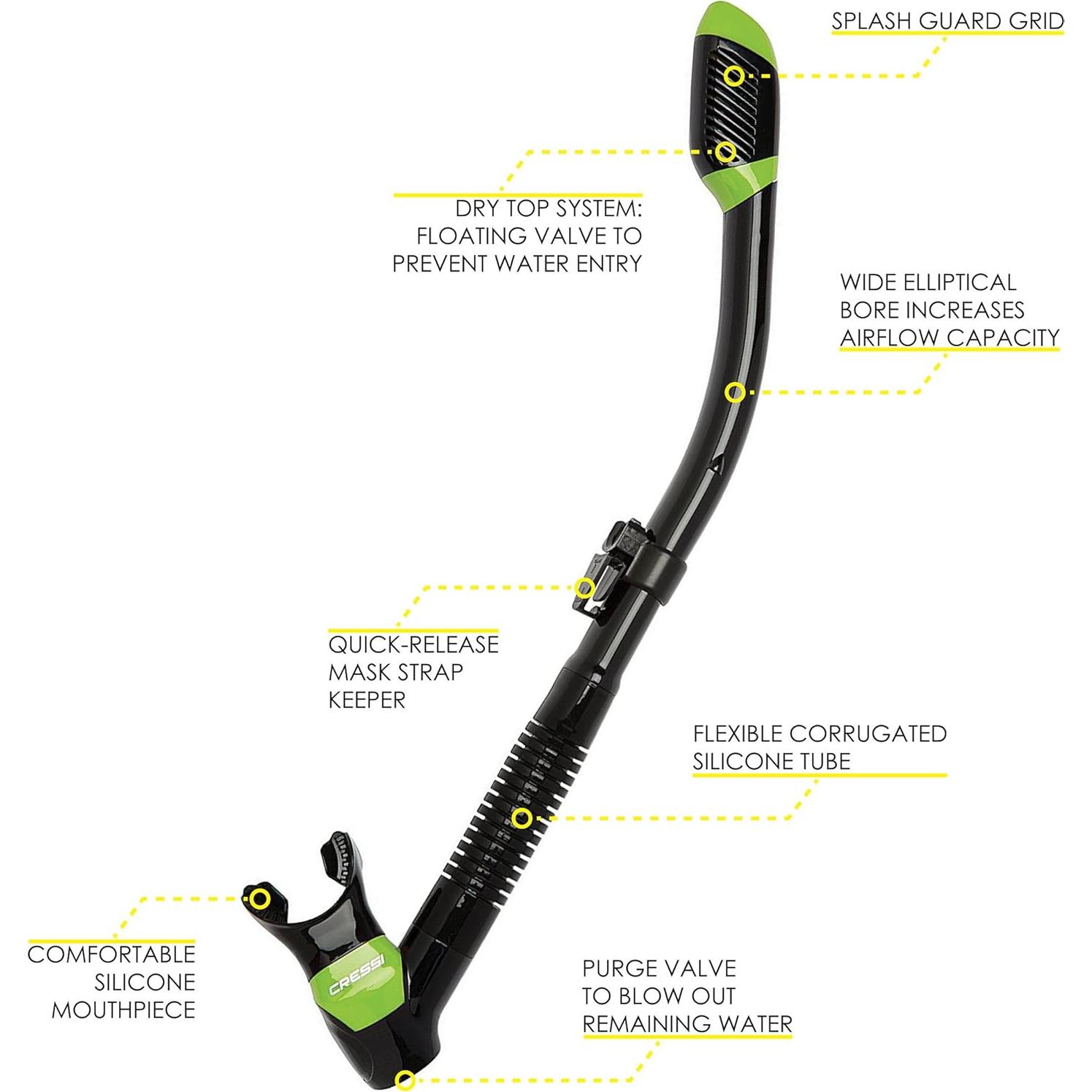 Kit de Snorkel y Máscara Cressi Pano 3 y Supernova Seco