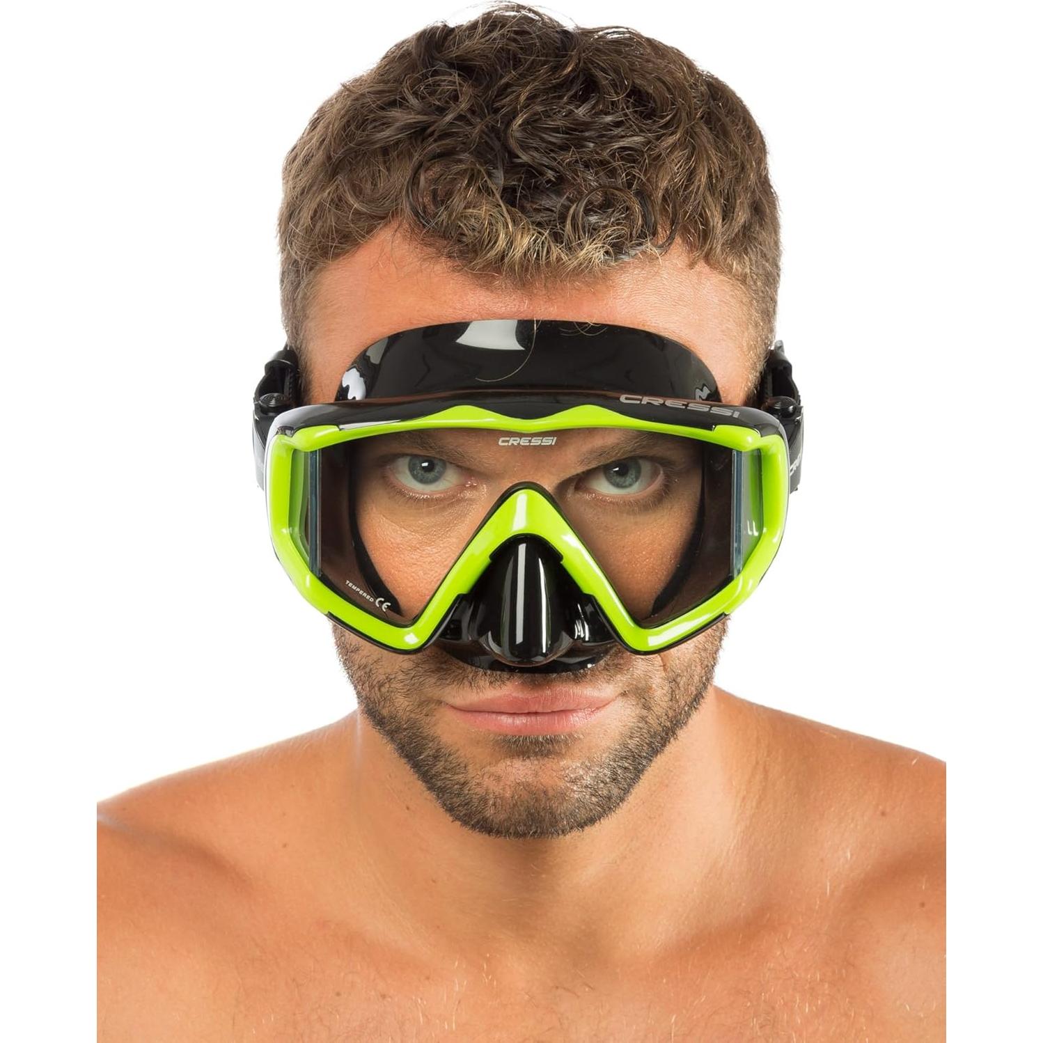 Kit de Snorkel y Máscara Cressi Pano 3 y Supernova Seco