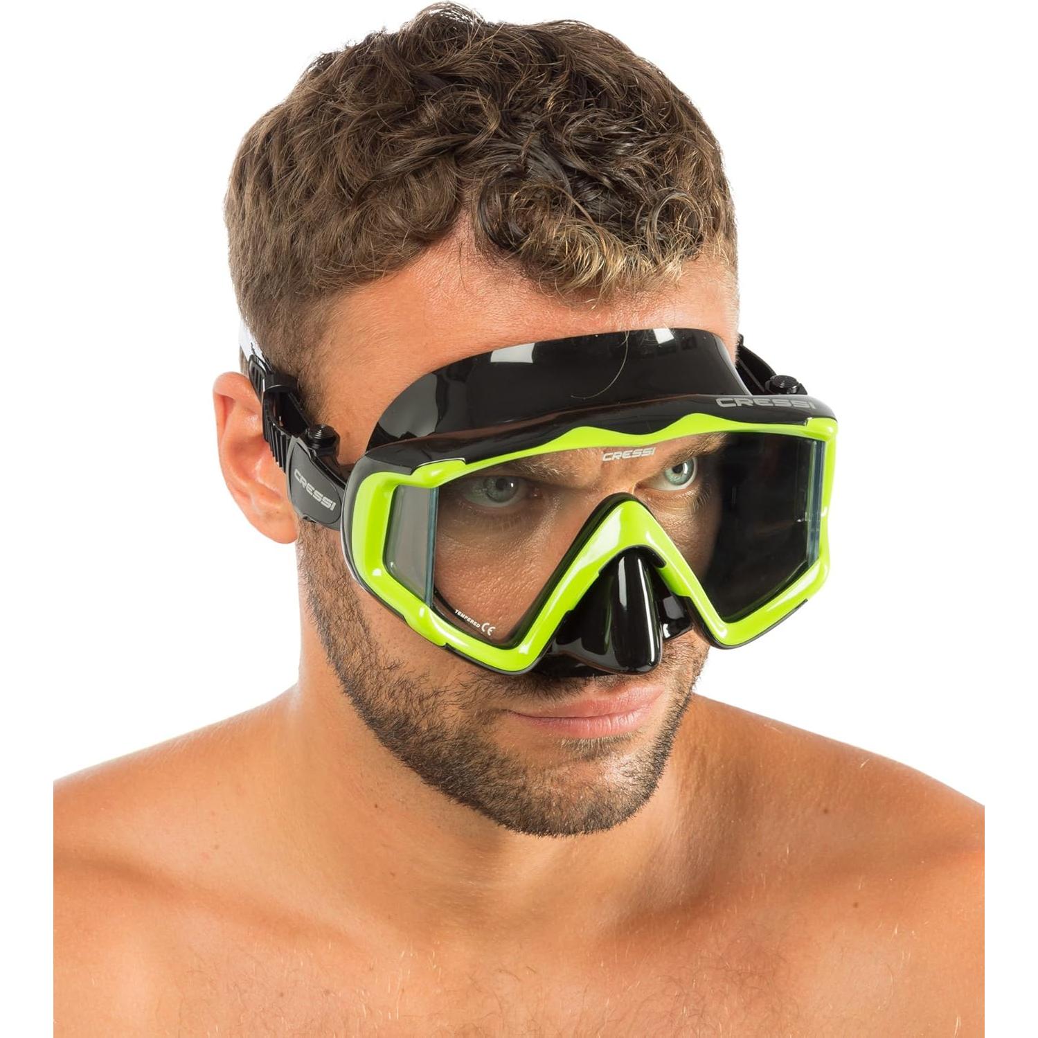 Kit de Snorkel y Máscara Cressi Pano 3 y Supernova Seco