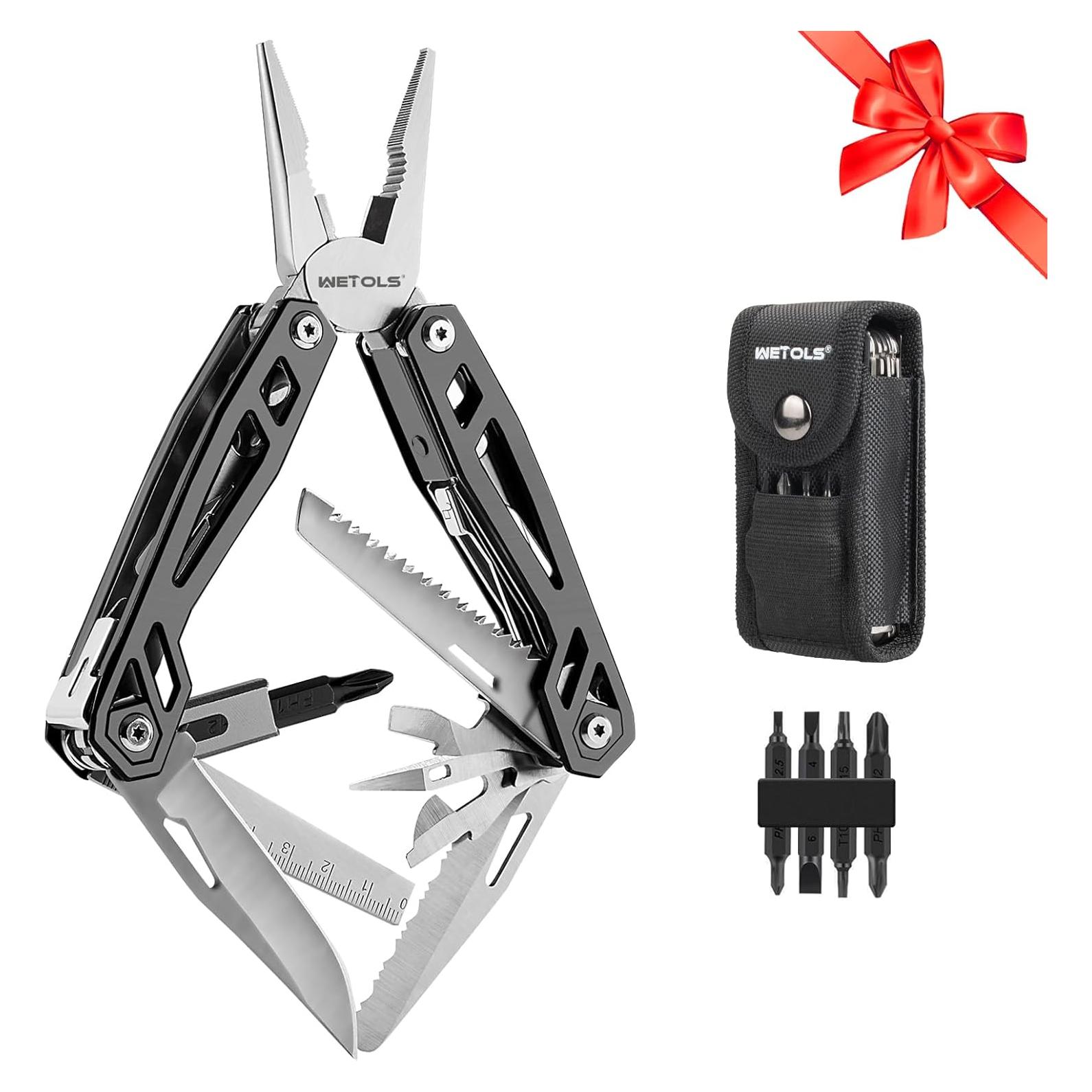 Multiherramienta WETOLS 21 en 1 con Funda EDC Gris