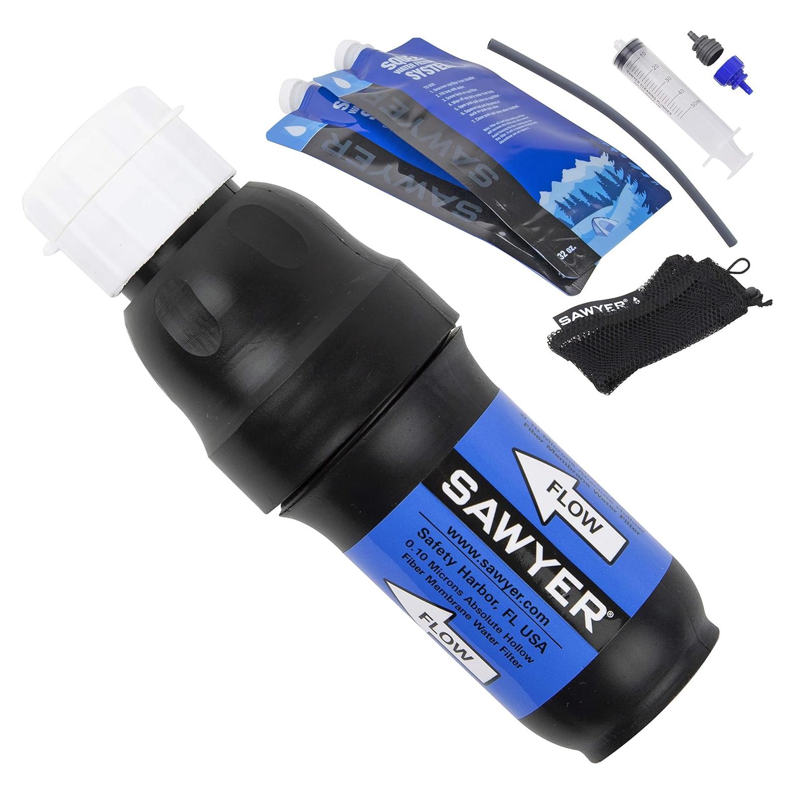 Filtro de Agua Sawyer Squeeze 2 Bolsas 32 oz Ligero