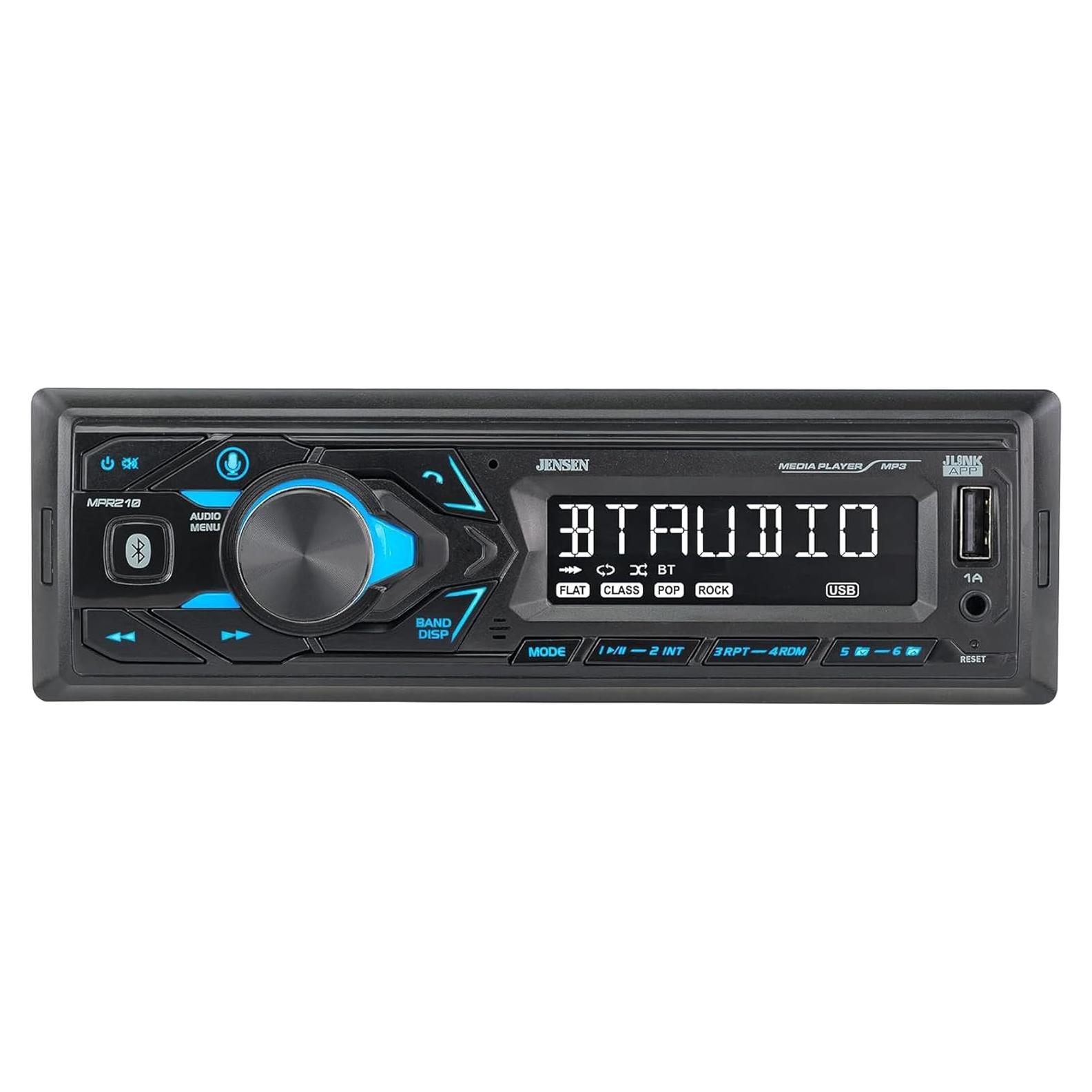 Estéreo de Coche Jensen MPR210 Bluetooth 1 DIN USB AM/FM