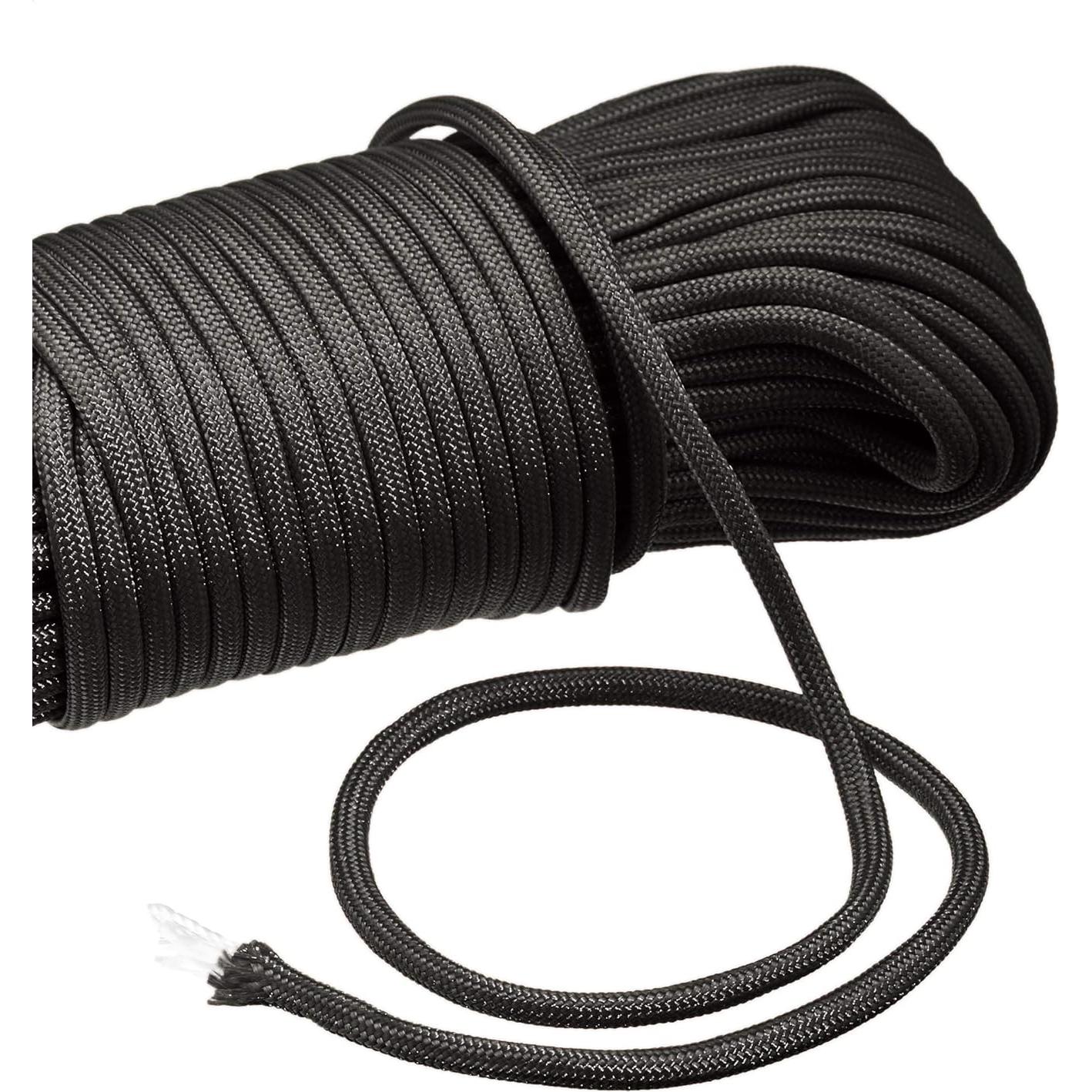 Paracord Amazon Basics 550 Tipo III 30m Nylon Negro