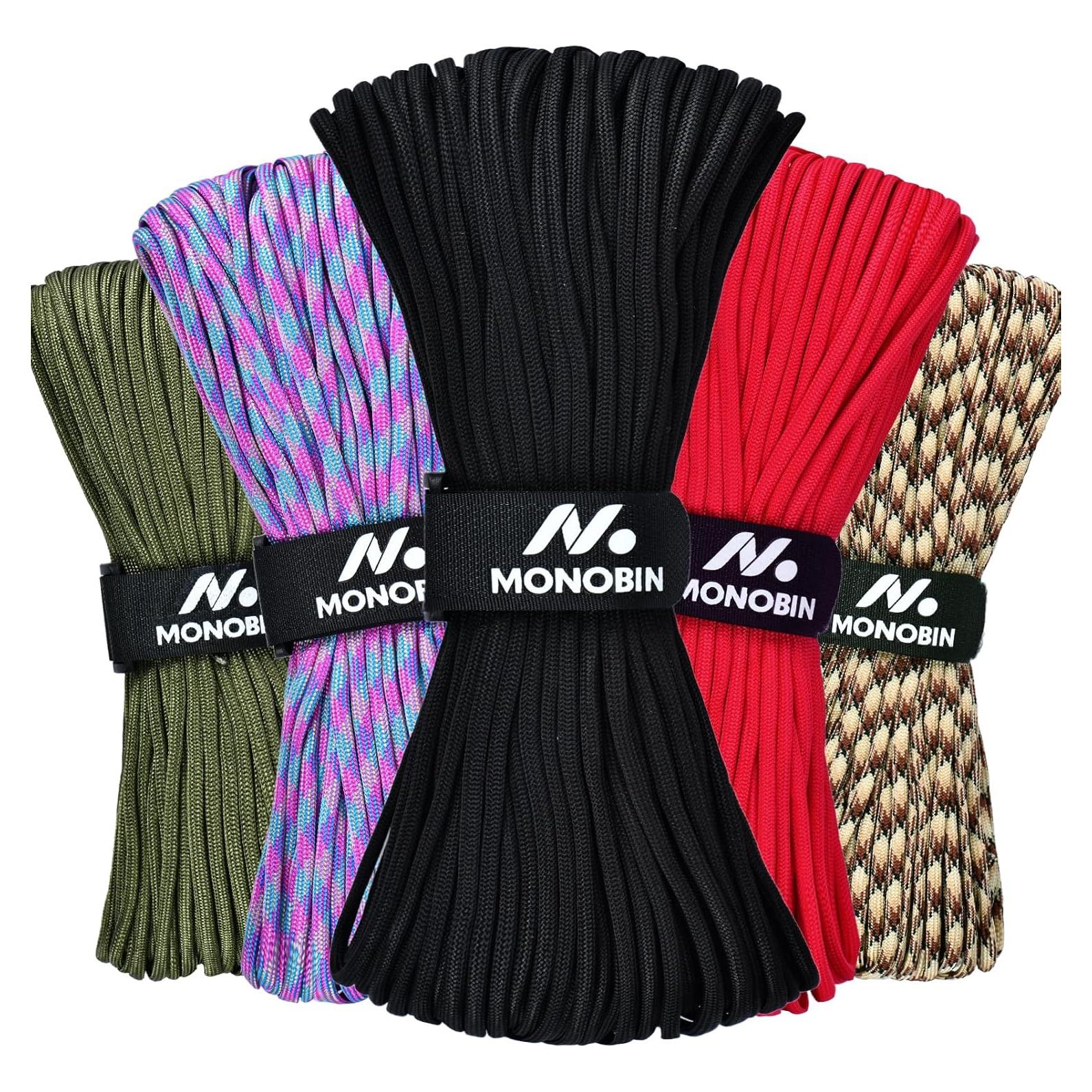 Cuerda Paracord MONOBIN 30m 4mm 7 Hilos para Manualidades