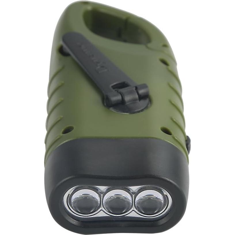 Linterna Solar Manivela Simpeak S19 Verde Militar LED