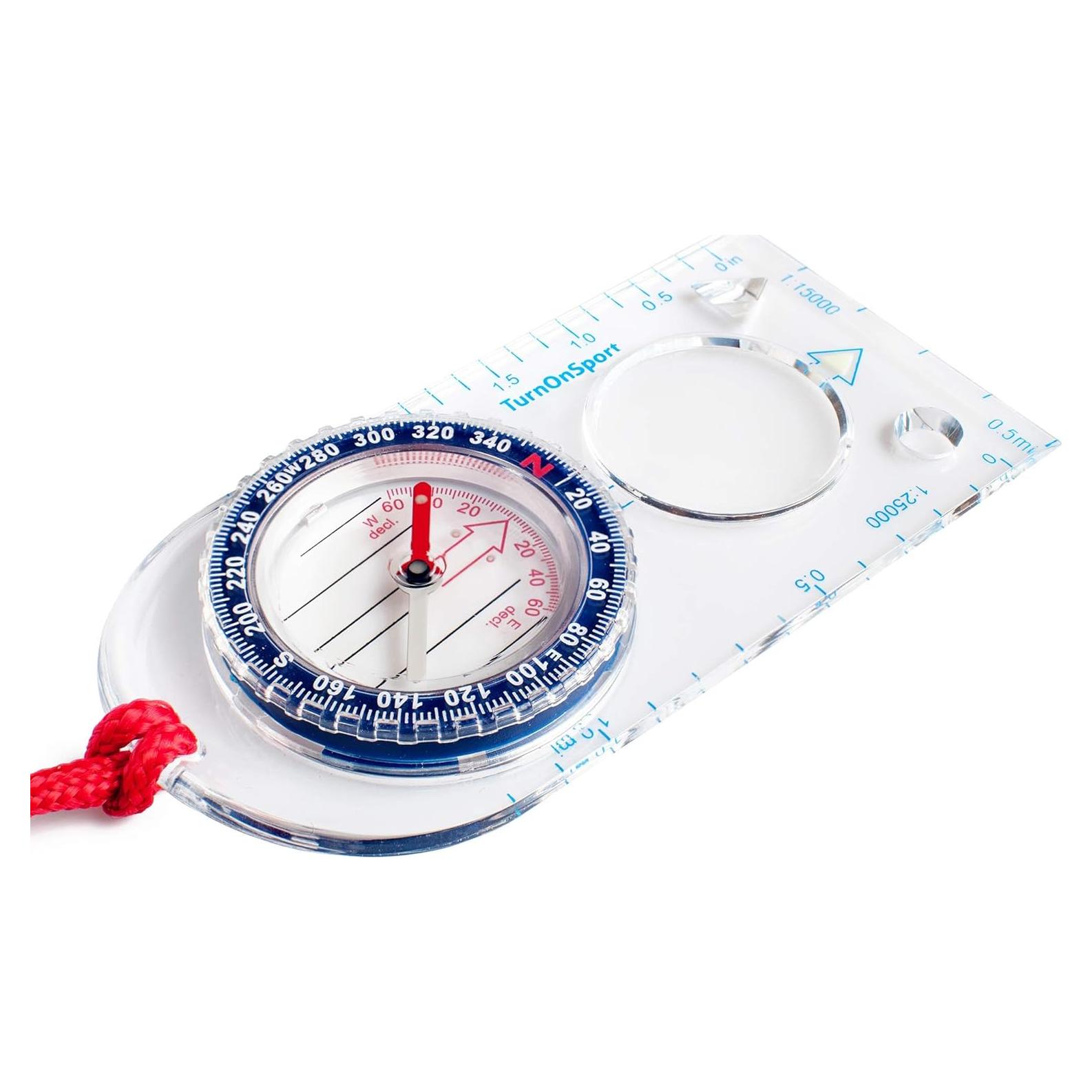 Brújula de Orientación TurnOnSport para Senderismo 11.9cm