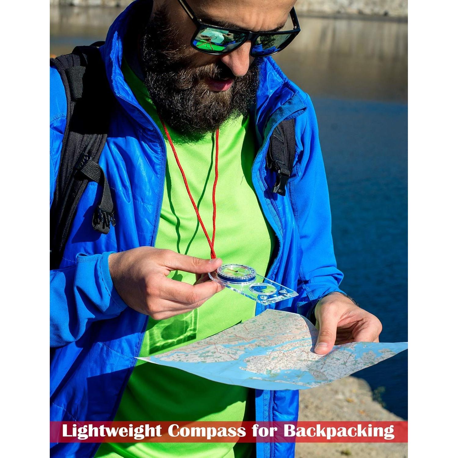 Brújula de Orientación TurnOnSport para Senderismo 11.9cm