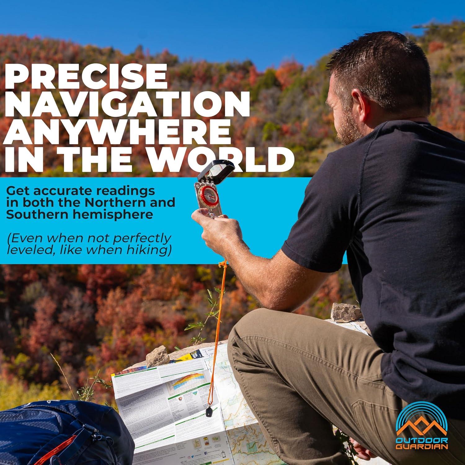Brújula Outdoor Guardian Pathfinder - Navegación Precisa