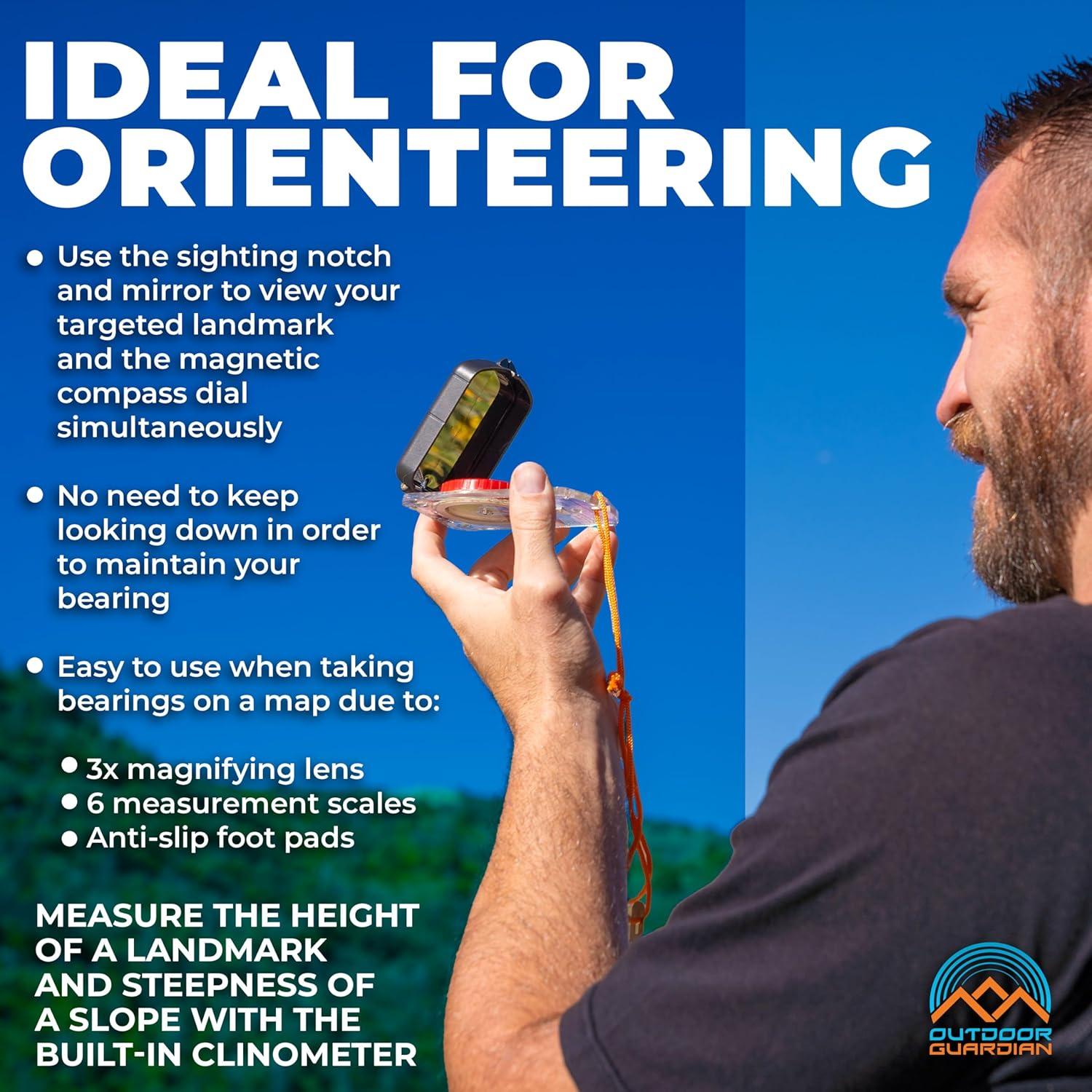 Brújula Outdoor Guardian Pathfinder - Navegación Precisa