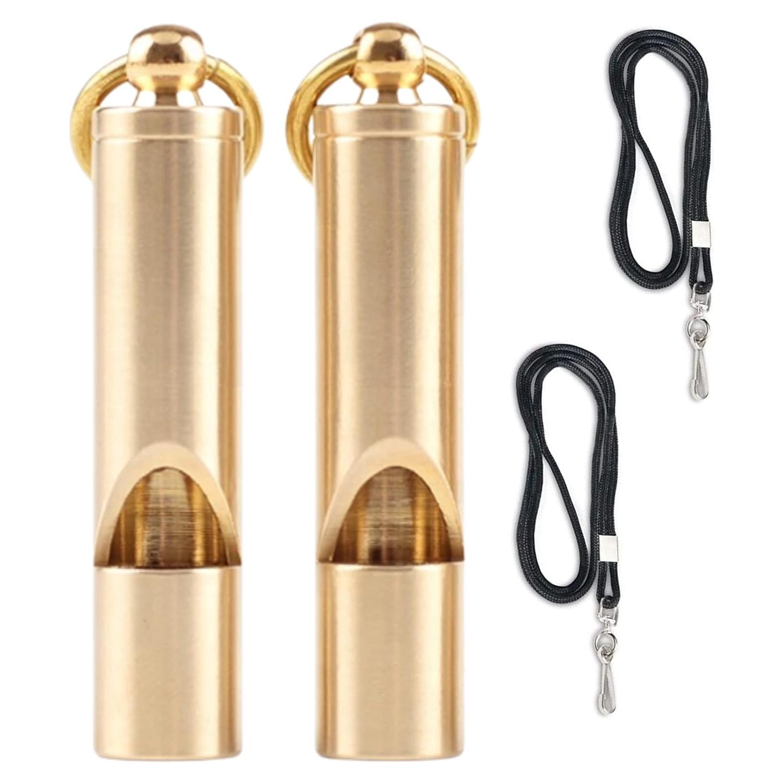 Silbatos de Latón Premium FUTURESTEPS Set de 2 125 dB