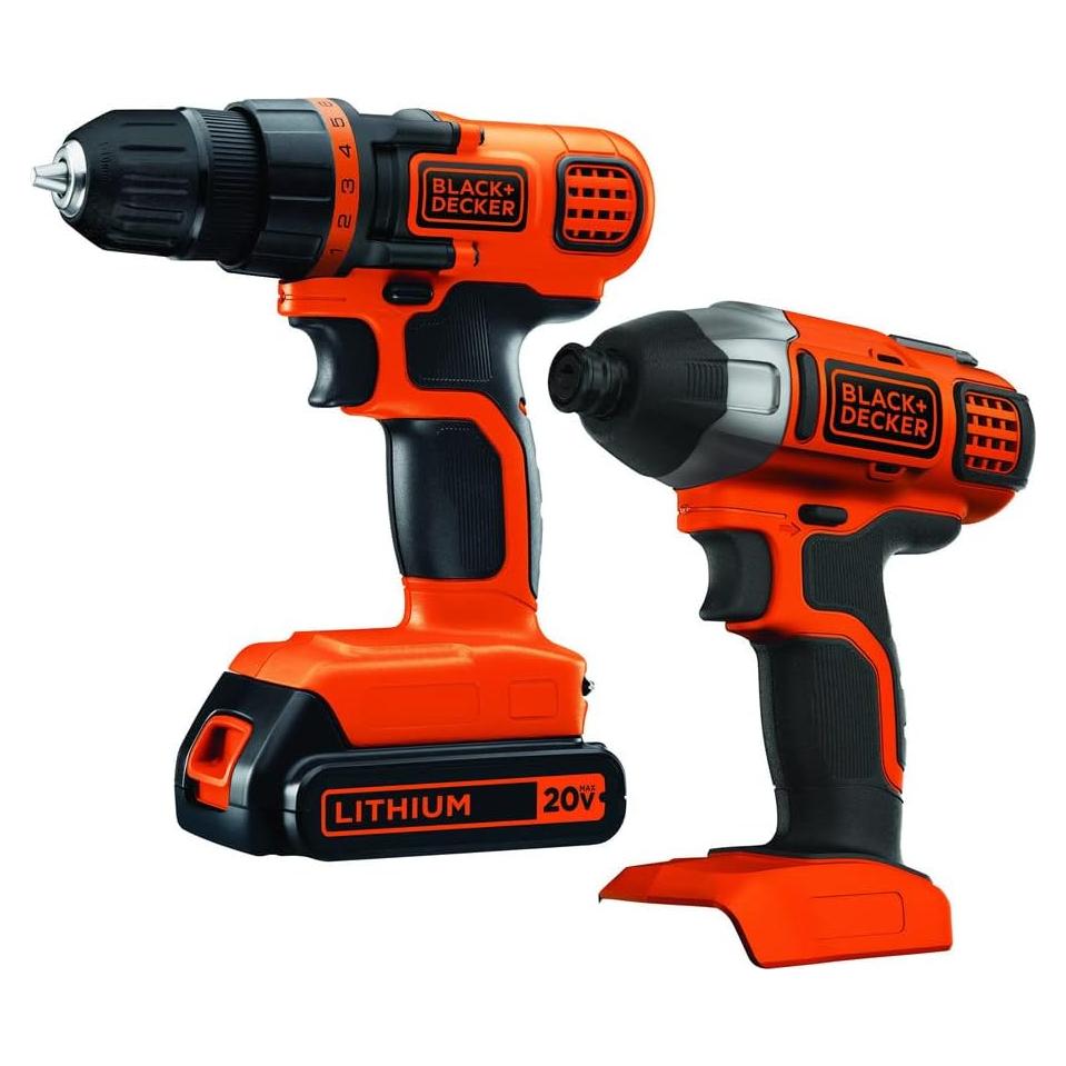 Taladro Inalámbrico BLACK+DECKER 20V MAX + Destornillador