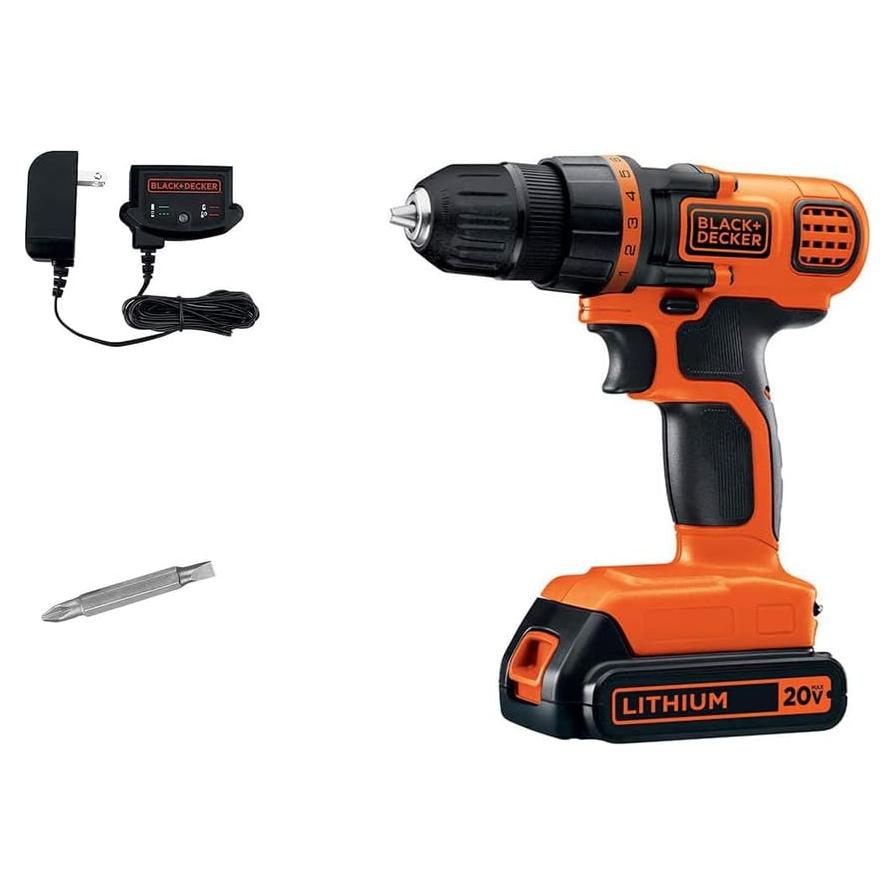 Taladro Atornillador Inalámbrico BLACK+DECKER 20V MAX LED