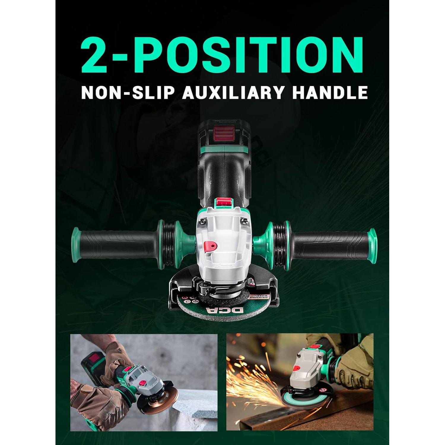 Amoladora Angular DCA 20V 4-1/2" 630W Batería 4.0Ah