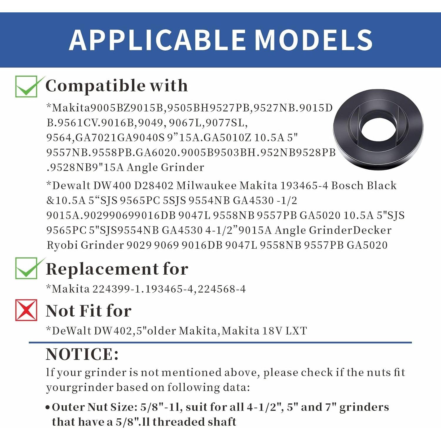 Kit de Llave y Tuercas para Amoladora Fyjbnh 7 Piezas