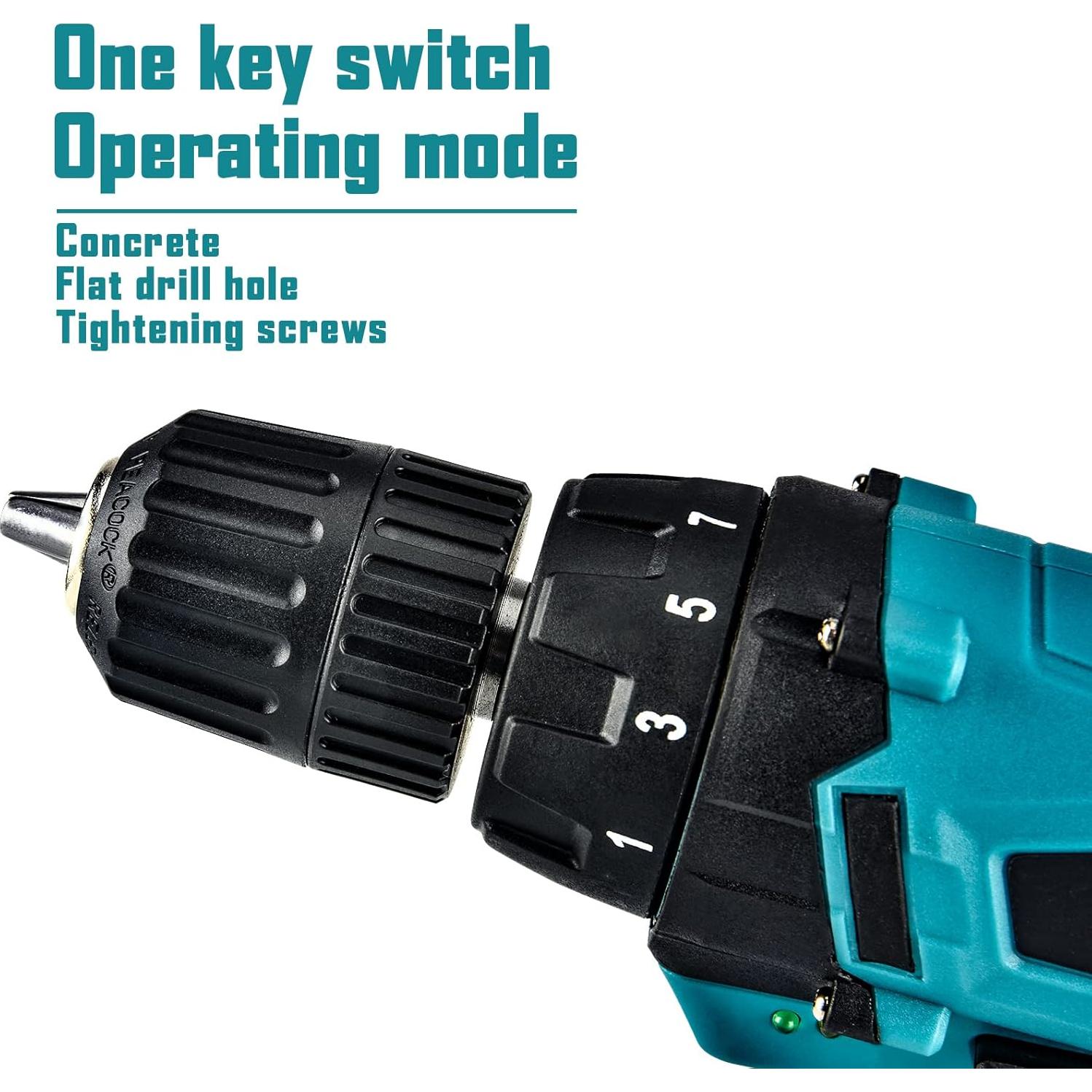 Taladro Eléctrico LIKI 12V Inalámbrico con Accesorios