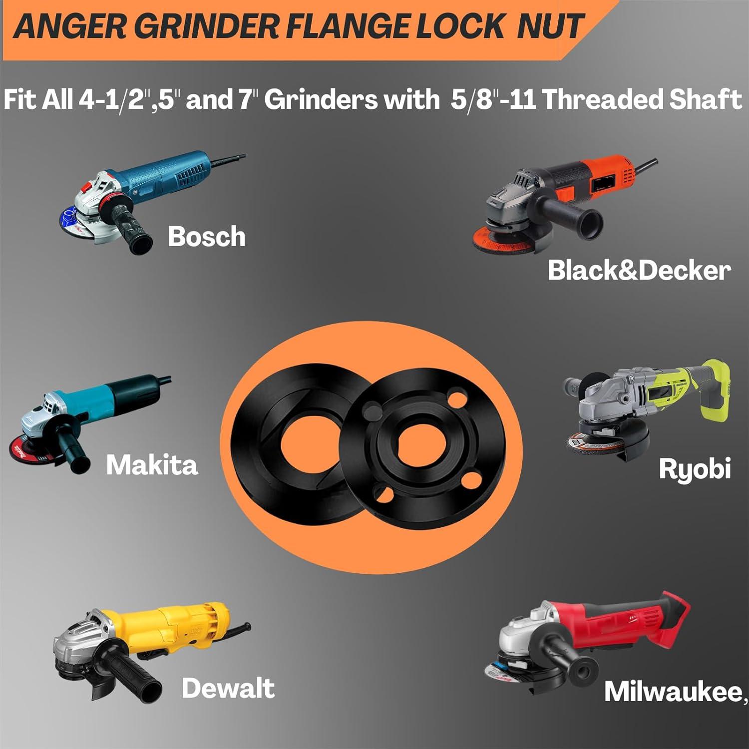 Kit de Tuercas y Llave HOBEREROK para Amoladora 7 Piezas