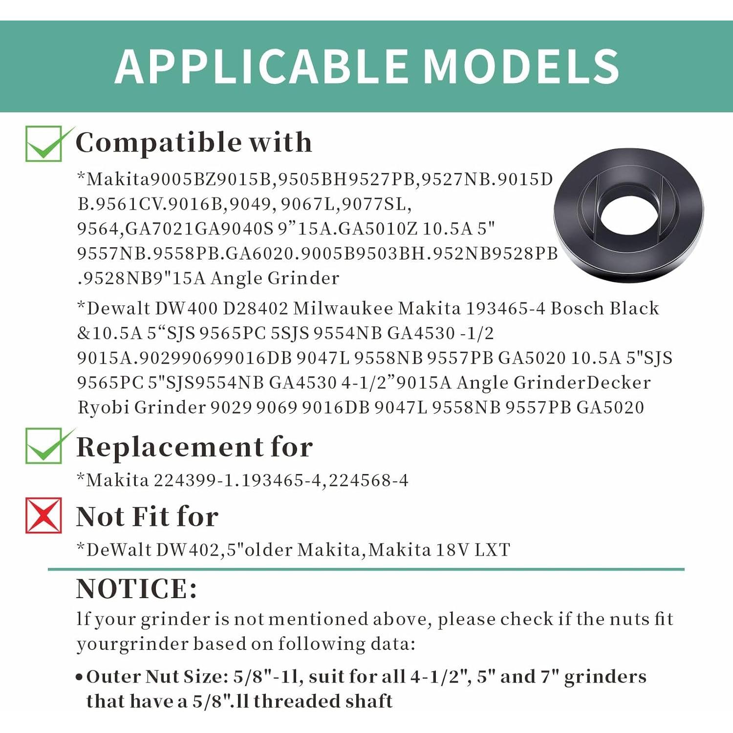 Kit de Llave para Amoladora Angular 9 Piezas Fyjbnh