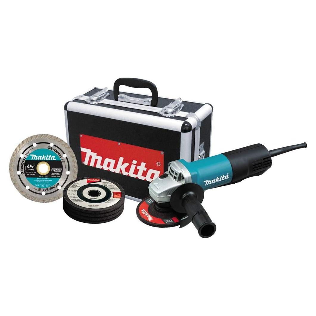 Cortadora Angular Makita 9557PBX1 4.5" 900W con Estuche