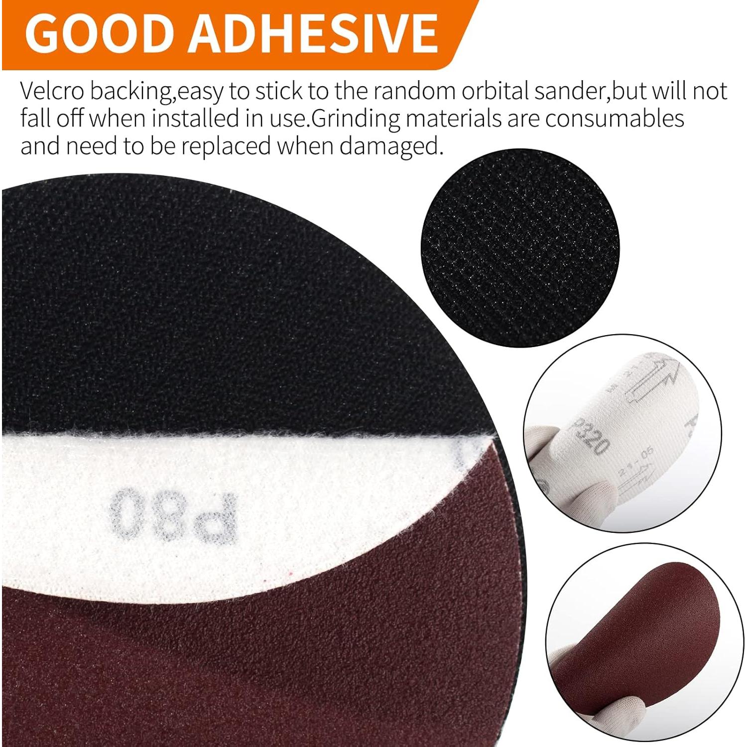 Pad de Respaldo Pomsare 12.7 cm con 50 Discos de Lijado