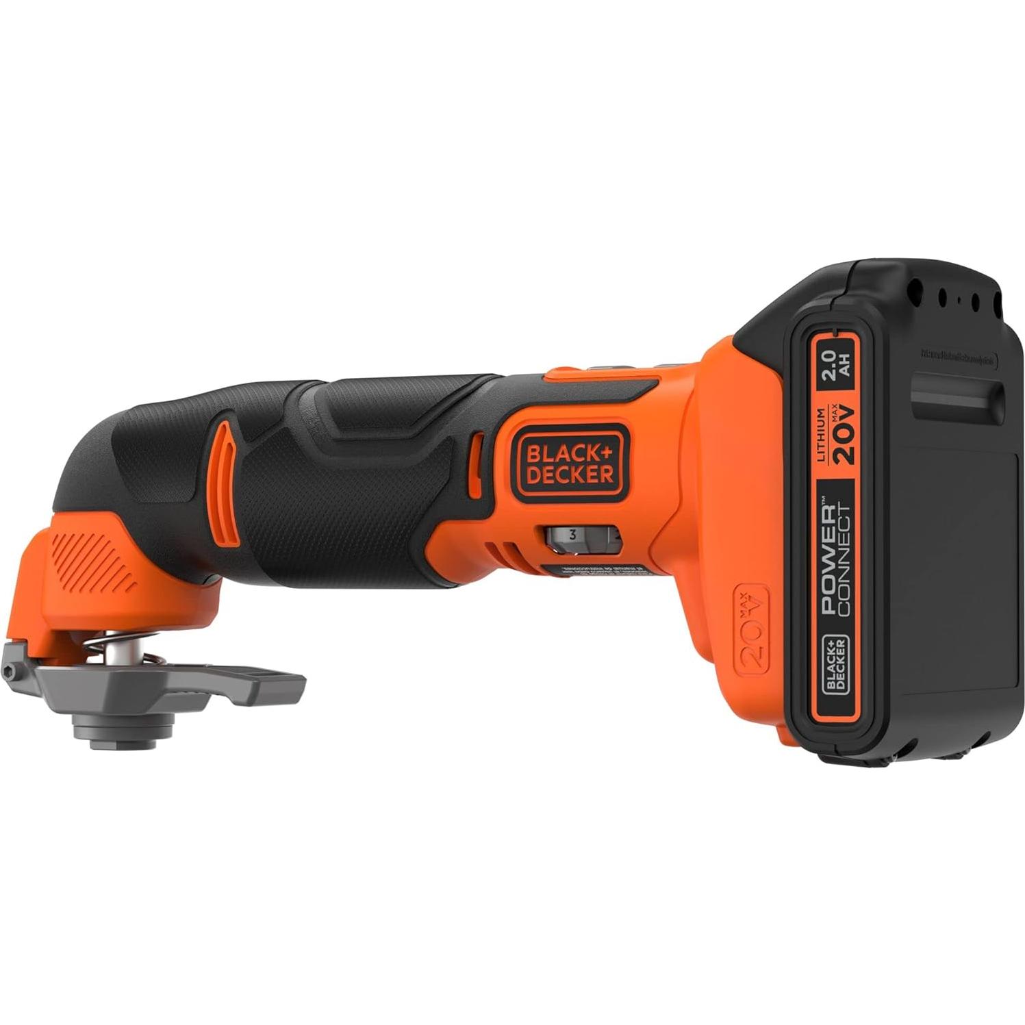 Herramienta Oscilante BLACK+DECKER 20V Inalámbrica 6 Velocidades