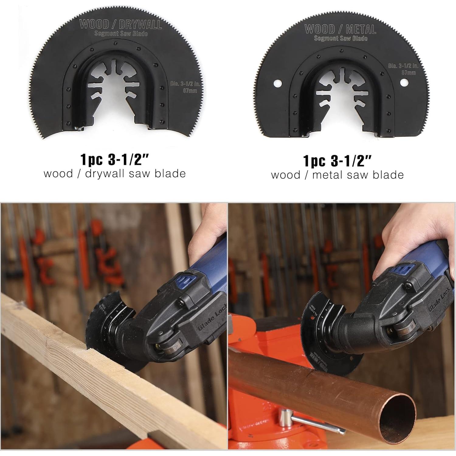 WORKPRO Kit 25 Piezas Accesorios Multiherramienta Oscilante