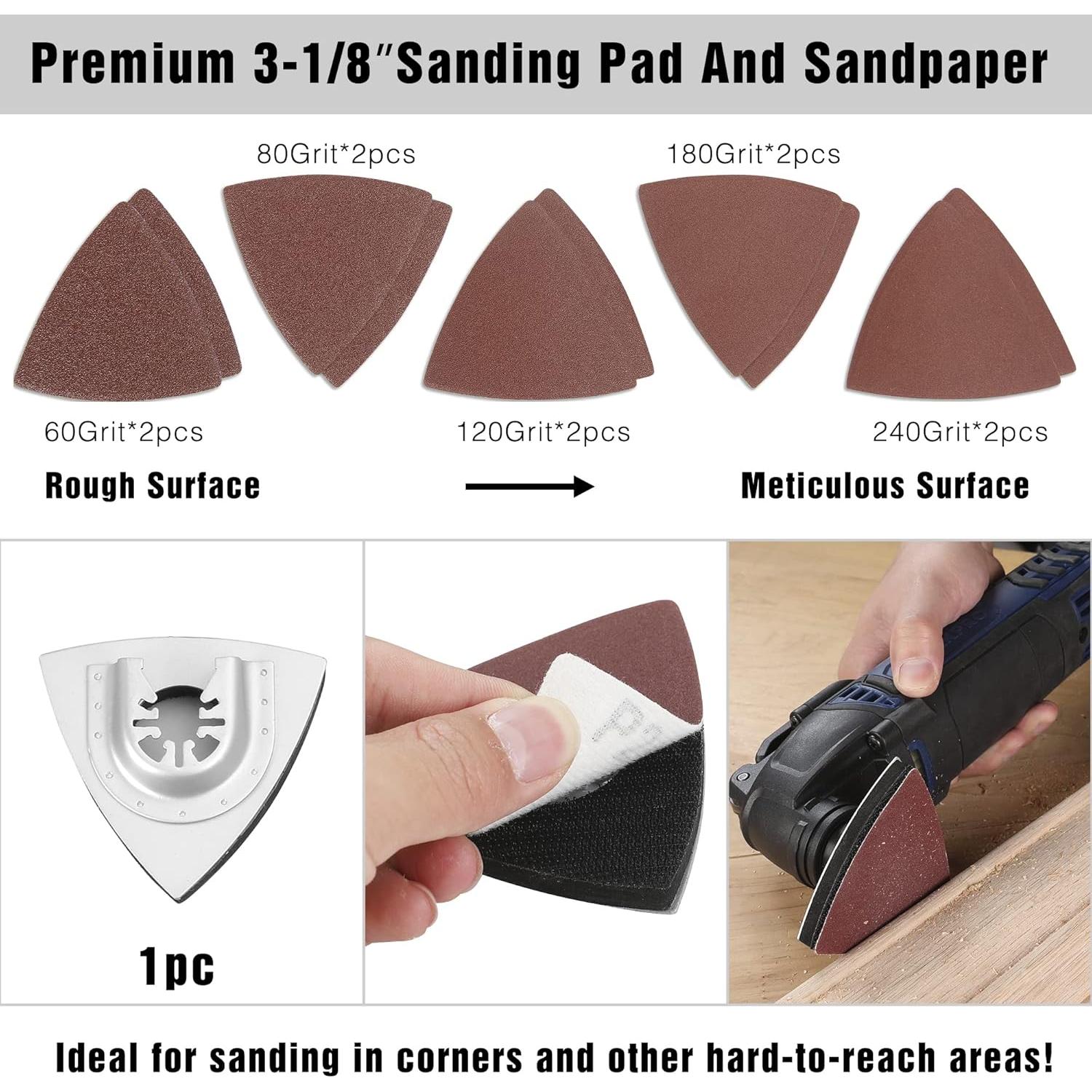 WORKPRO Kit 25 Piezas Accesorios Multiherramienta Oscilante