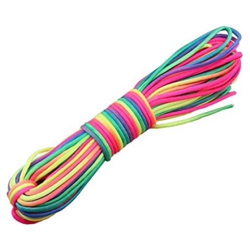 Cuerda Paracord GeGeDa Arcoíris 30.48m 7 Núcleos Nylon