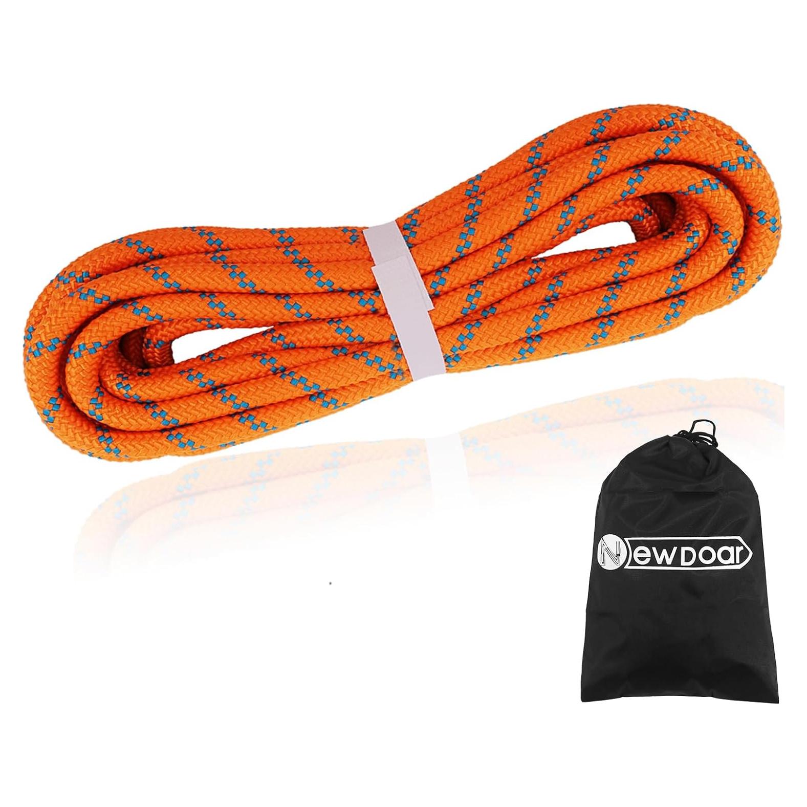 Cuerda de Escalada Estática NewDoar 8mm 6M Naranja