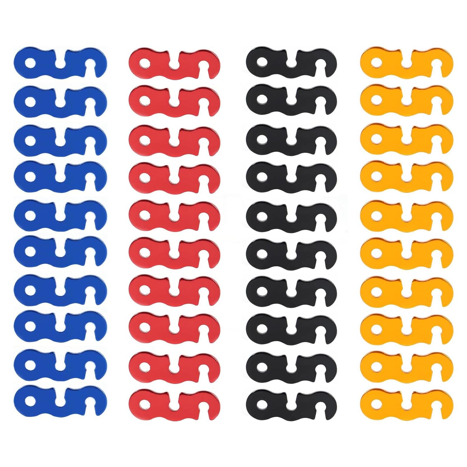 Ajustador de Cuerda Takelablaze 40pcs Aluminio Camping