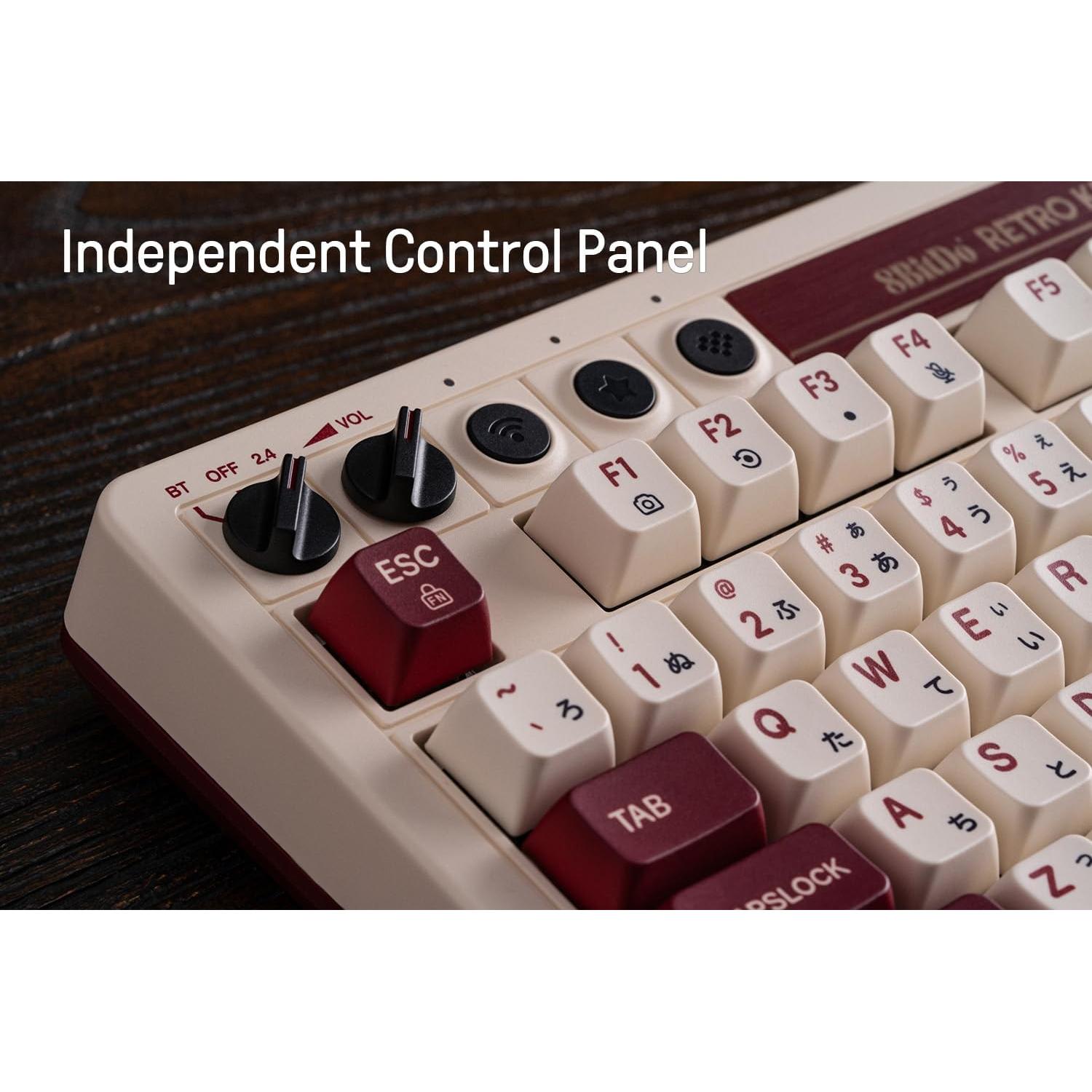 Teclado Mecánico 8Bitdo Fami 108 Teclas Bluetooth USB-C