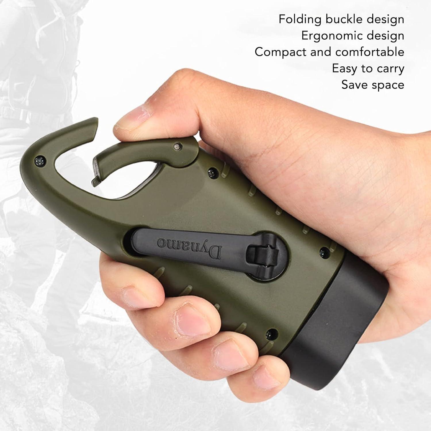 Linterna Solar de Manivela Hilitand 2 Pcs LED Recargable