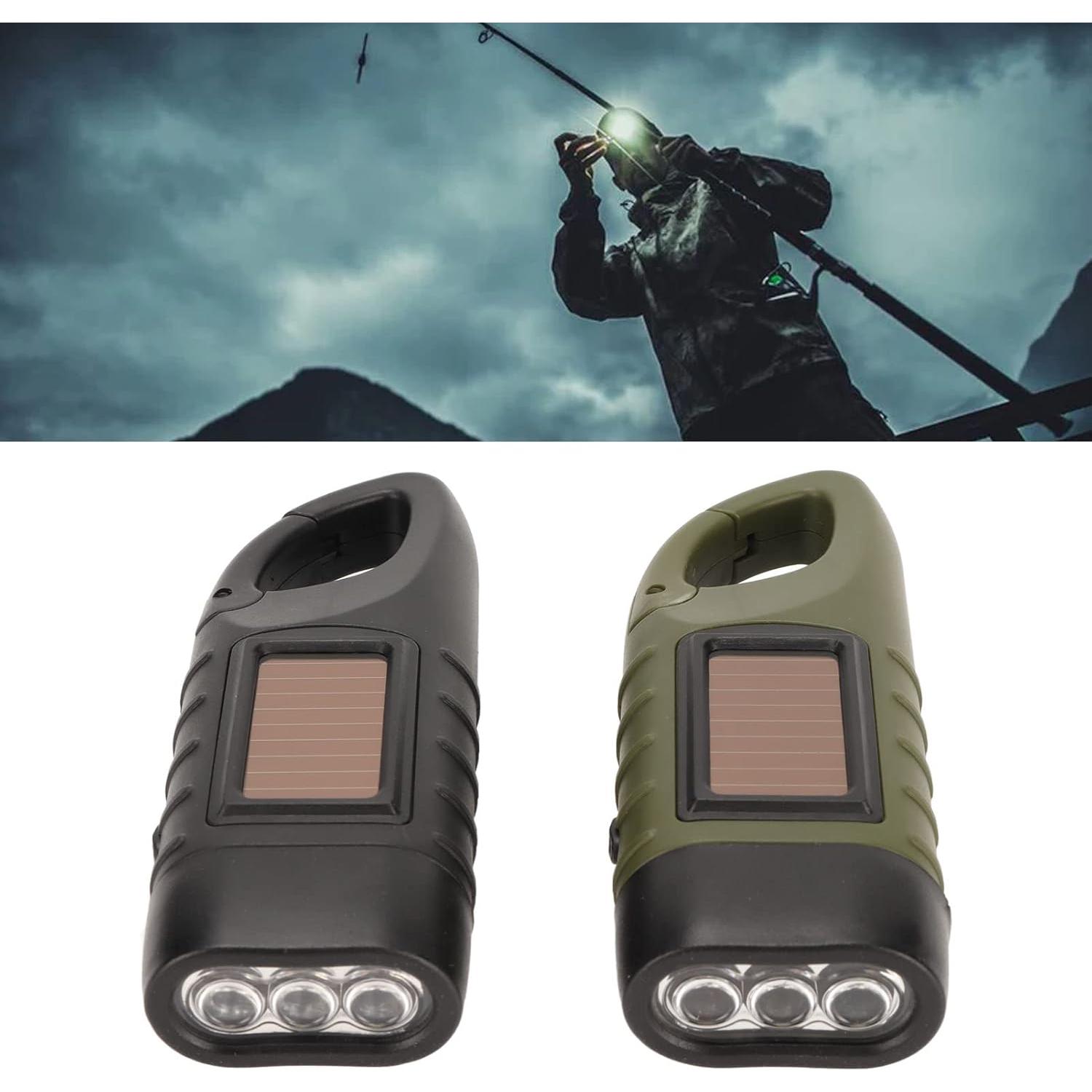 Linterna Solar de Manivela Hilitand 2 Pcs LED Recargable