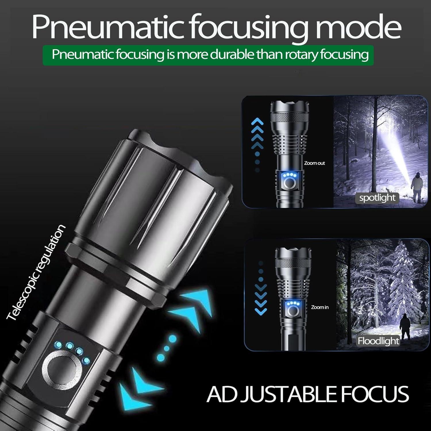 Linterna LED EzoLife 2400mAh 10000 Lúmenes Impermeable