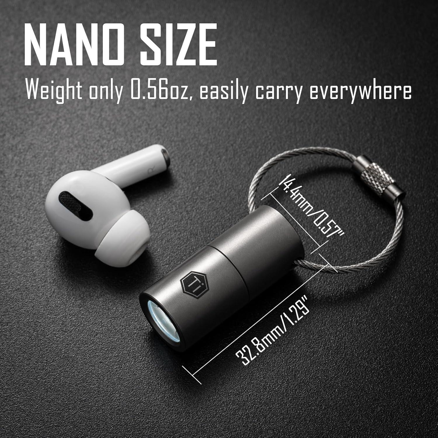 Linterna Nano KeyUnity KF03 100 Lúmenes 5W Impermeable