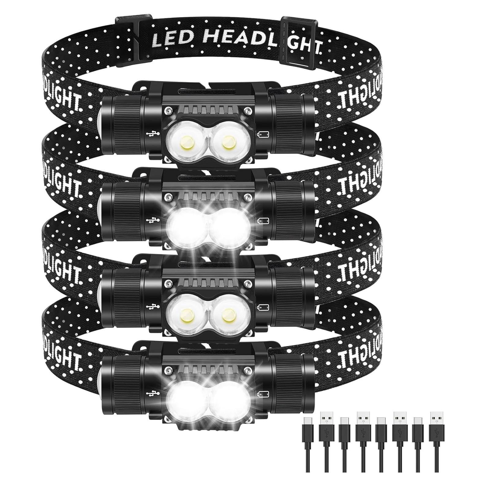 Linterna Frontal Recargable Northlet 1200 Lúmenes IPX6