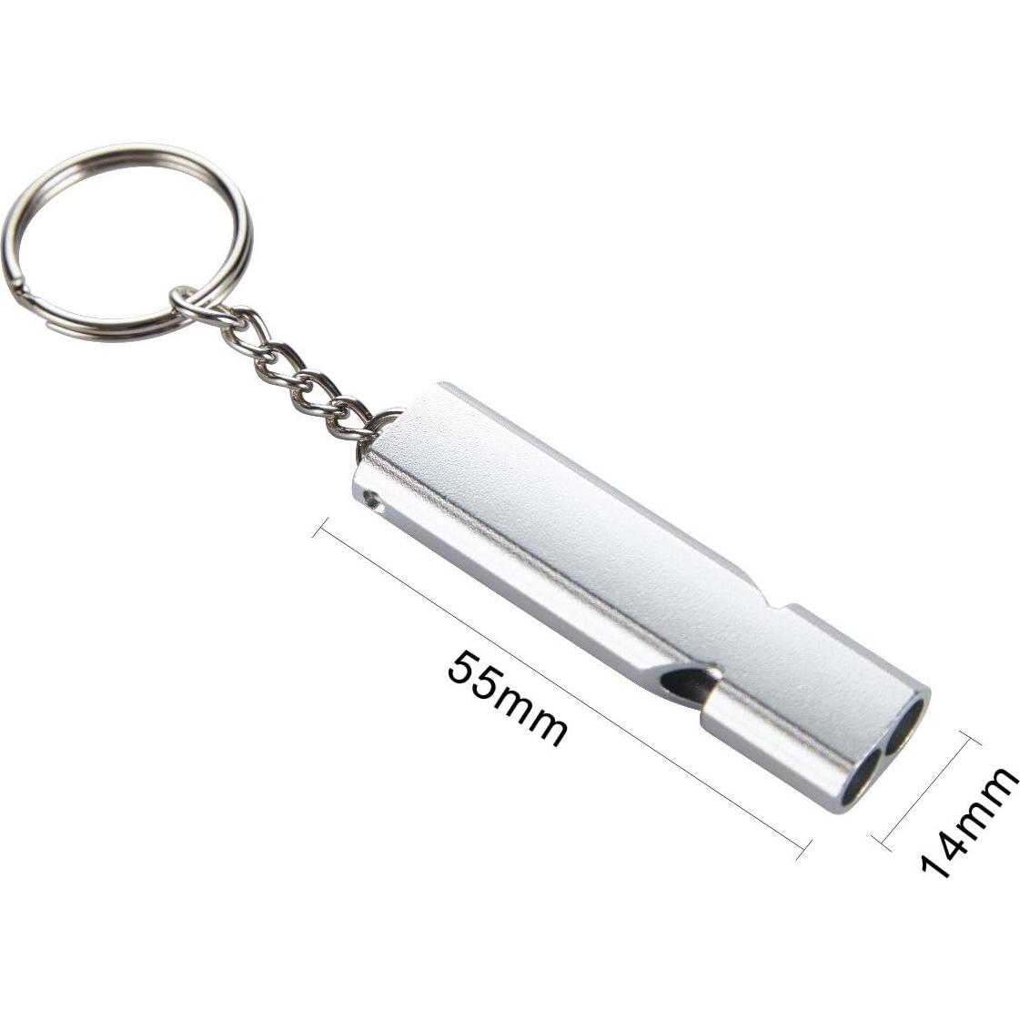 Silbato de Emergencia Noopel 2 Piezas Aluminio Ruidoso