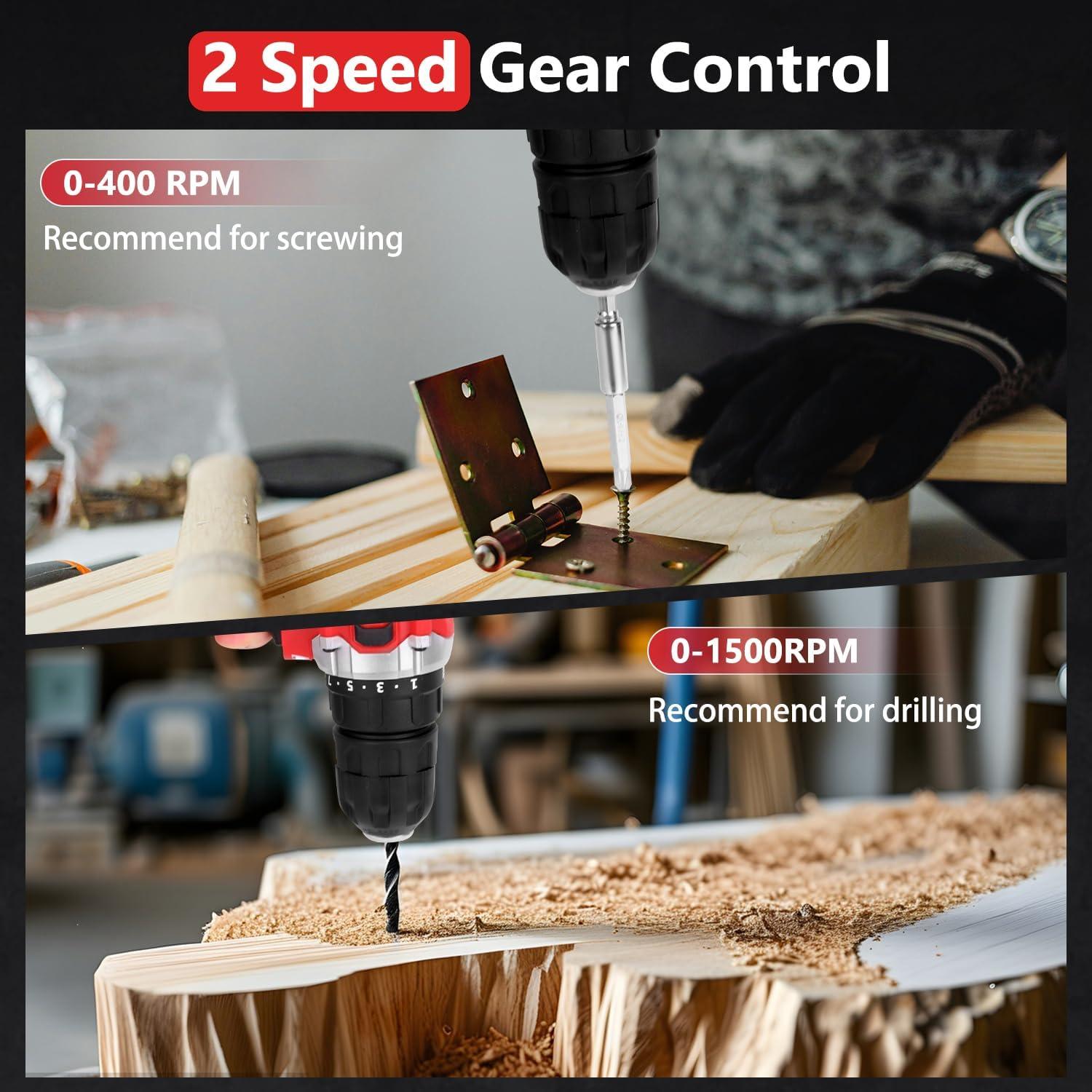 Kit de herramientas KingTool 276 piezas con taladro 12V