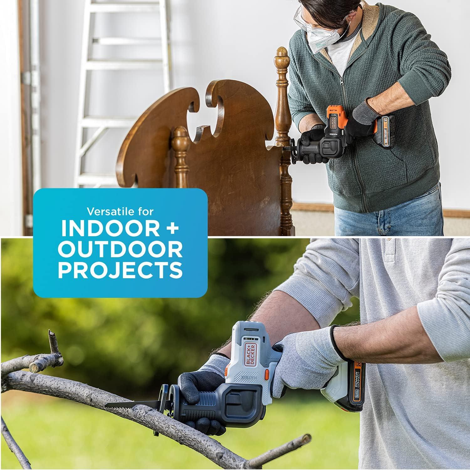 Taladro Inalámbrico BLACK+DECKER 20V con Sierra Recíproca