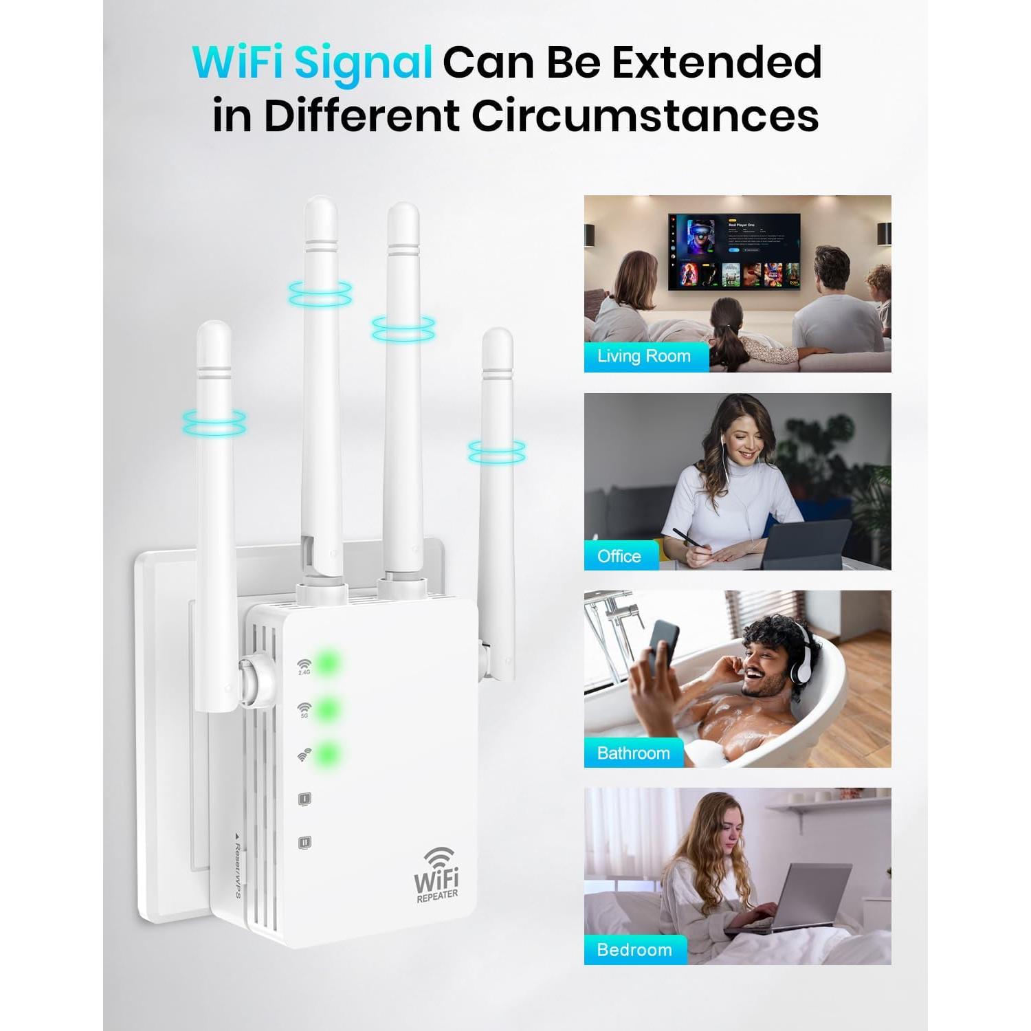 Extensor de WiFi Doble Banda 1200Mbps Shenzhen WD-R1200U