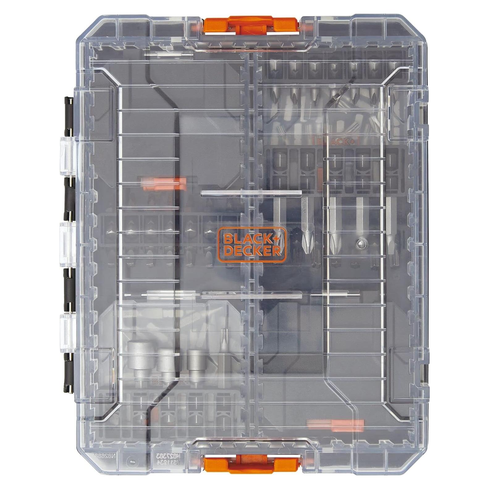 Juego de Puntas de Destornillador BLACK+DECKER 200 Piezas